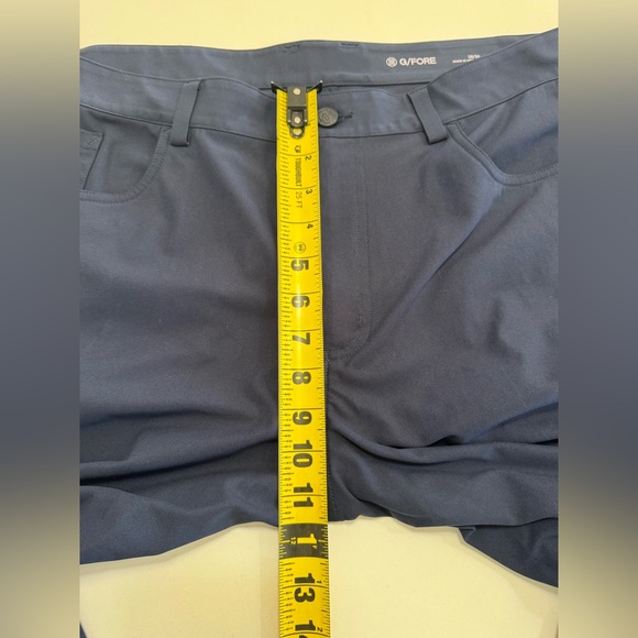 G/Fore Pants Golf Performance 5 Pocket Size 38x30 (38X25) Mens Blue Straight Fit - Picture 9 of 11